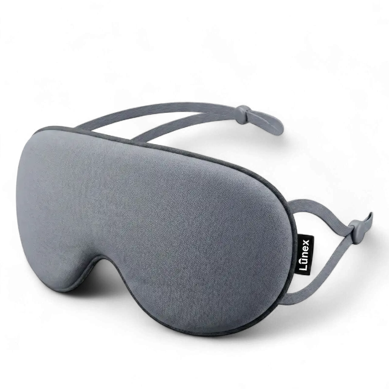 Lunex Premium Sleep Mask – 100% Light Blocking for Deep Sleep & Travel
