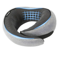 Lunex Travel Neck Pillow with memory foam support for comfortable sleep on flights and trains