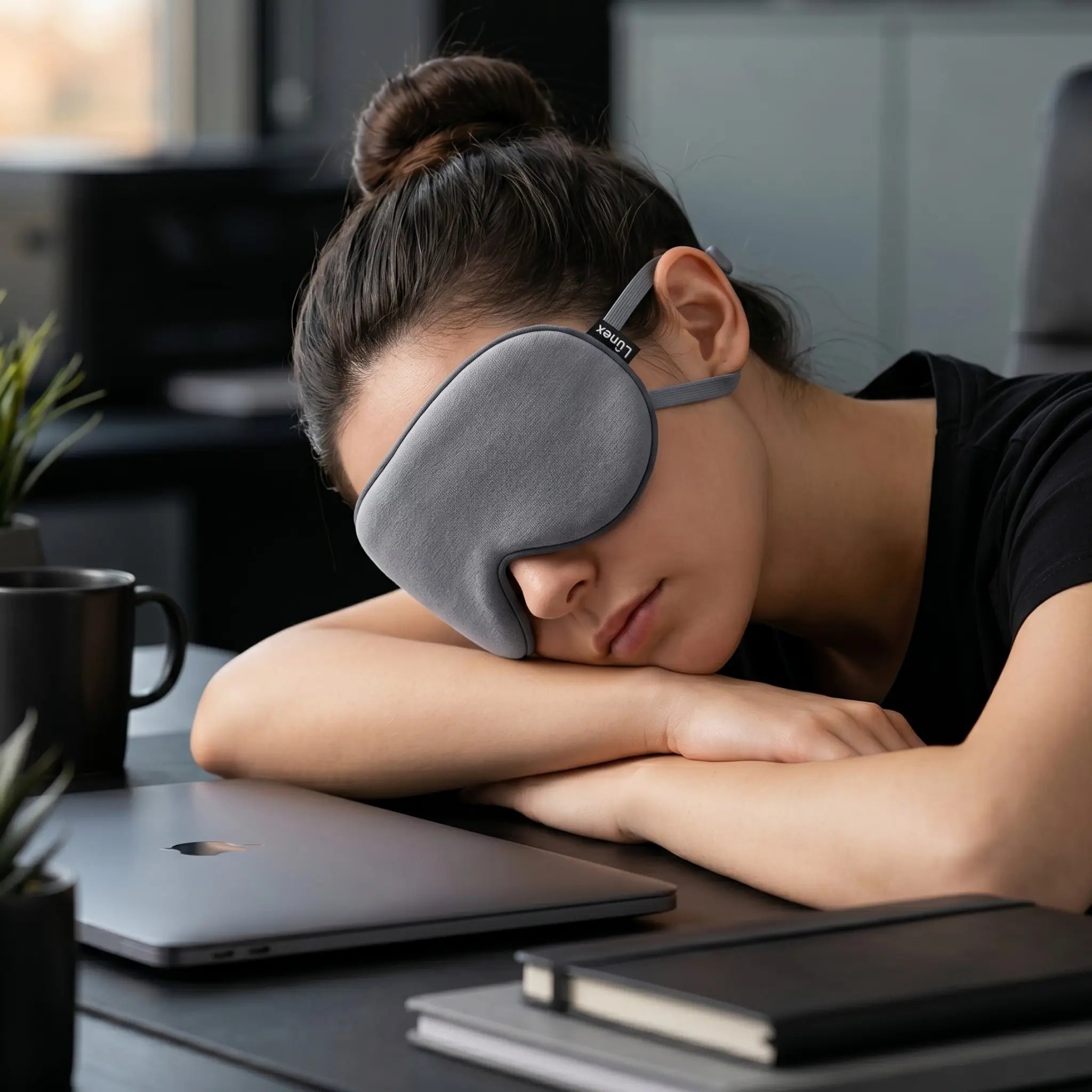 Lunex Premium Sleep Mask – 100% Light Blocking for Deep Sleep & Travel