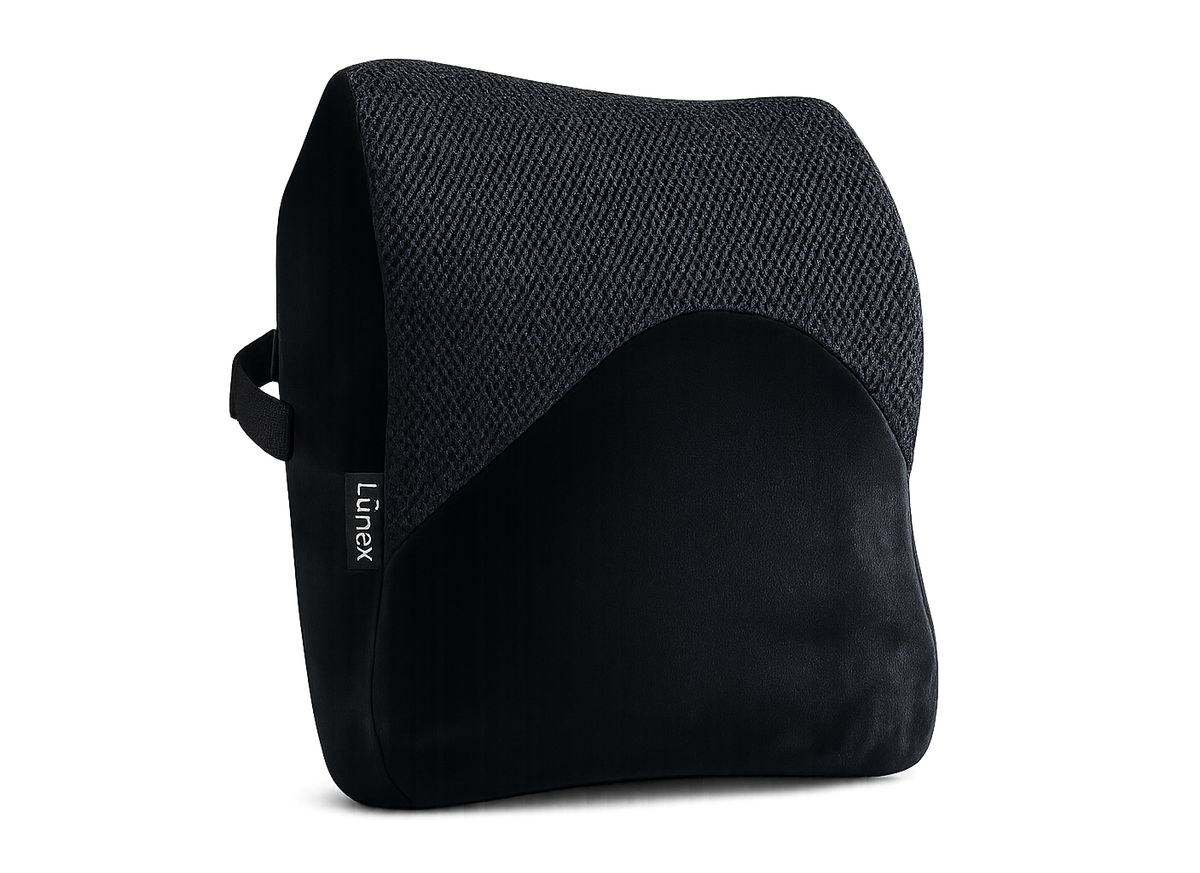Lunex Black Neck Rest Pillow for Car Seats