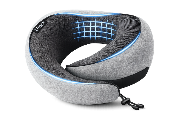 Lunex Premium Grey Travel Neck Pillow